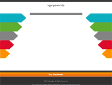 Tablet Screenshot of kgv-pawel.de